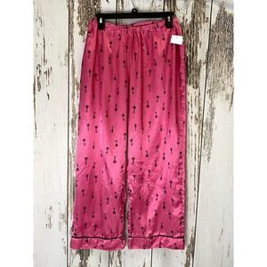 Pink With Black Keys Pajama Pants